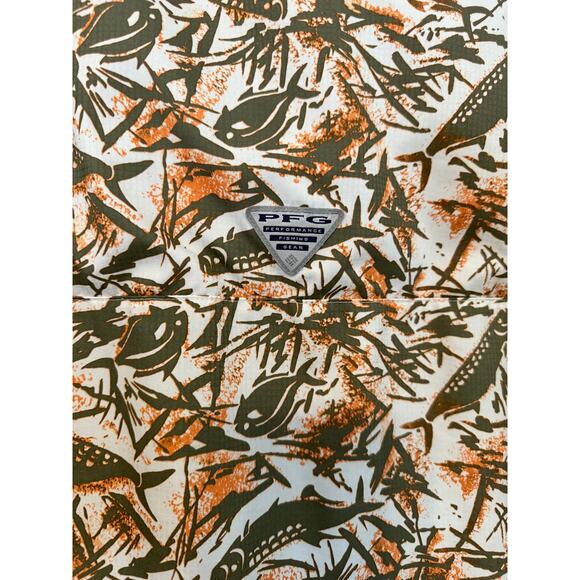 Columbia PFG Short Sleeve Mens 3XL Super Tamiami Fish Design - Picture 7 of 10